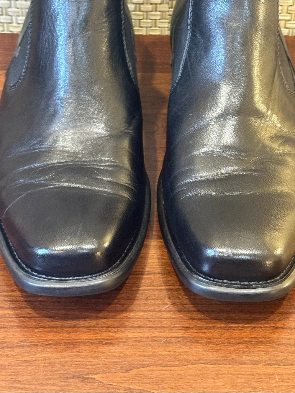 Johnston & Murphy Macomb Black Leather Chelsea Boots J&M FLEX 9.5 M Brazil